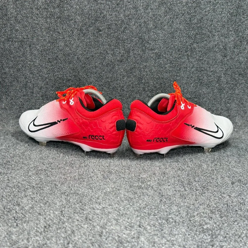 Nike womens White and Red Gradient Athletic Cleats